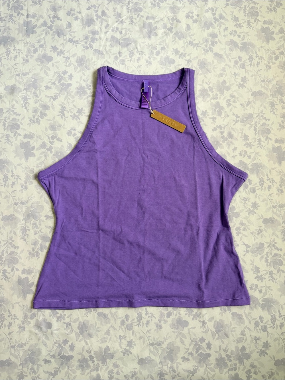 Skims cotton jersey high neck tank